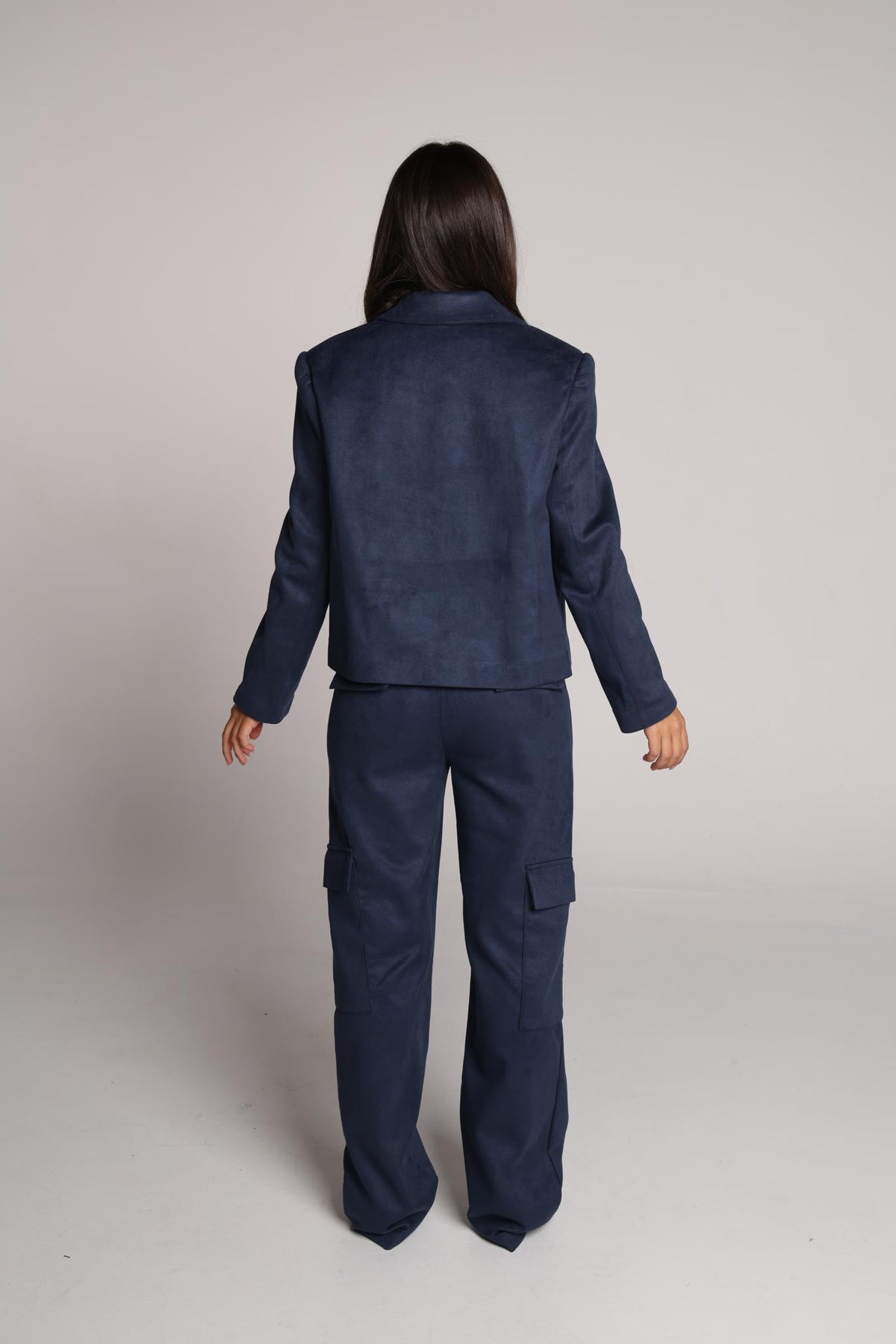 Navy Rum Suede Jacket