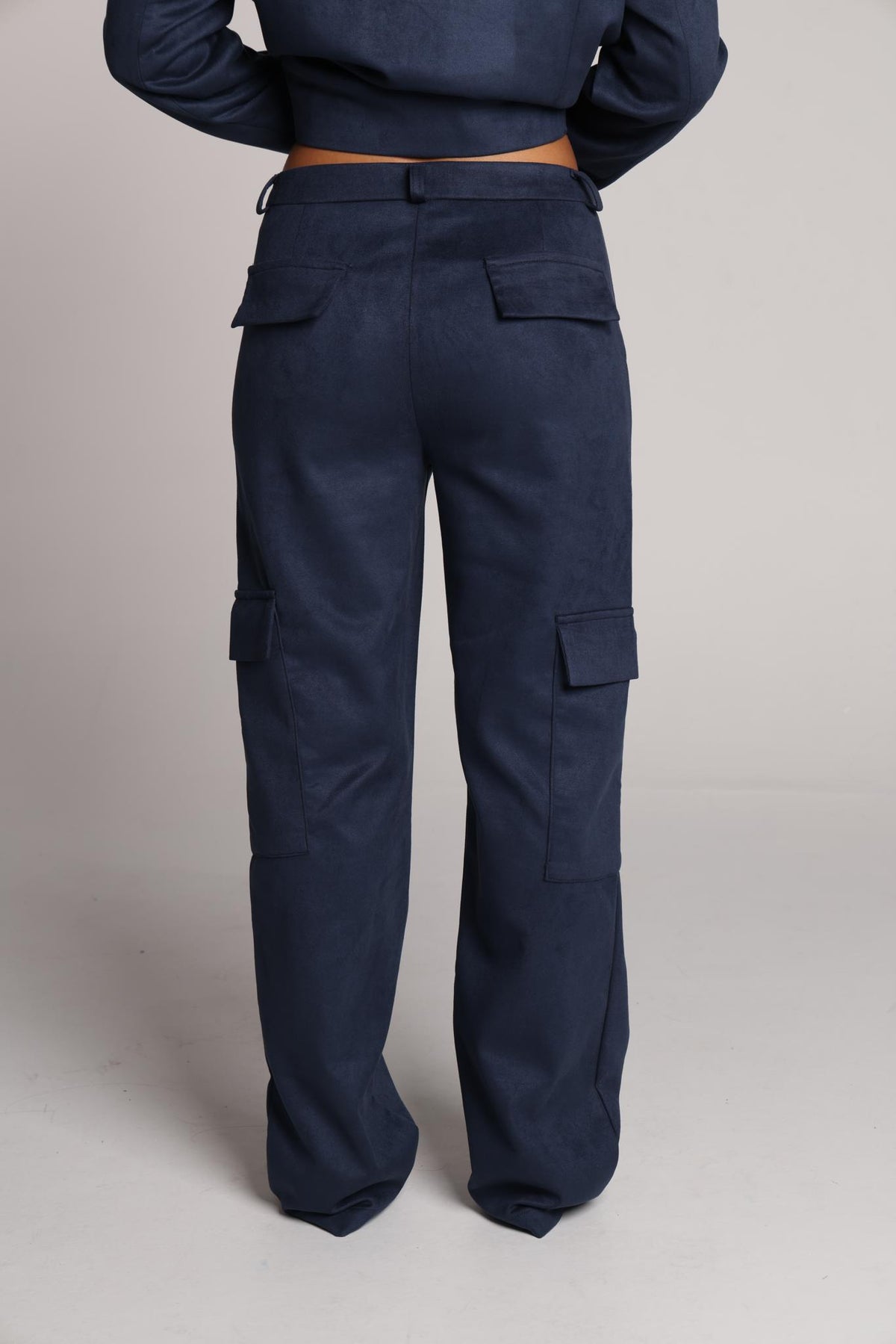 Navy Rum Cargo Trousers