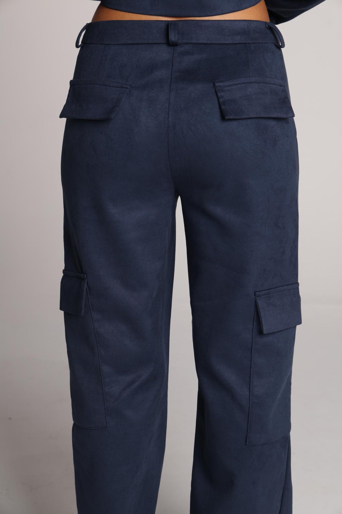 Navy Rum Cargo Trousers