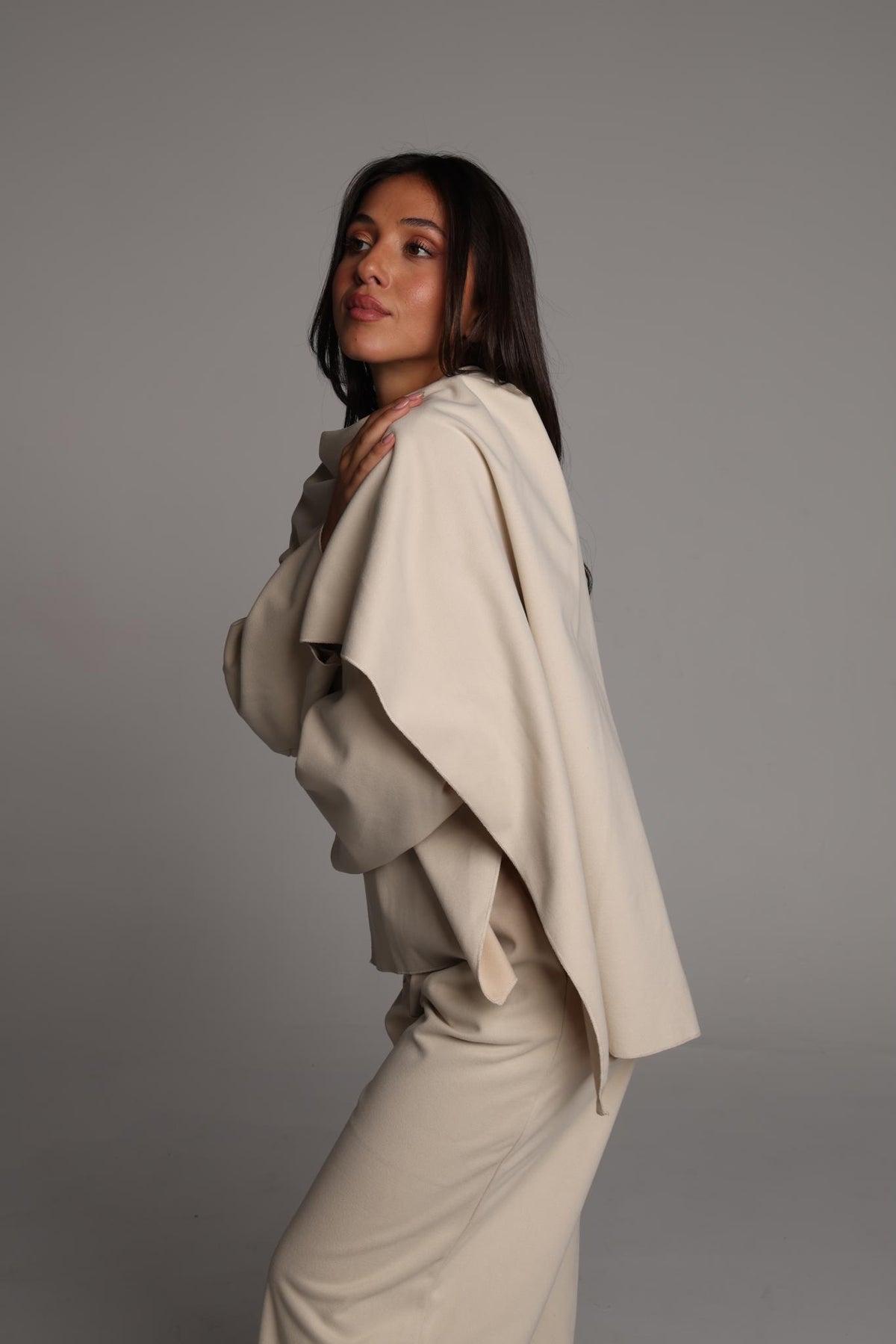 Camille Scarf Jacket - Vanille