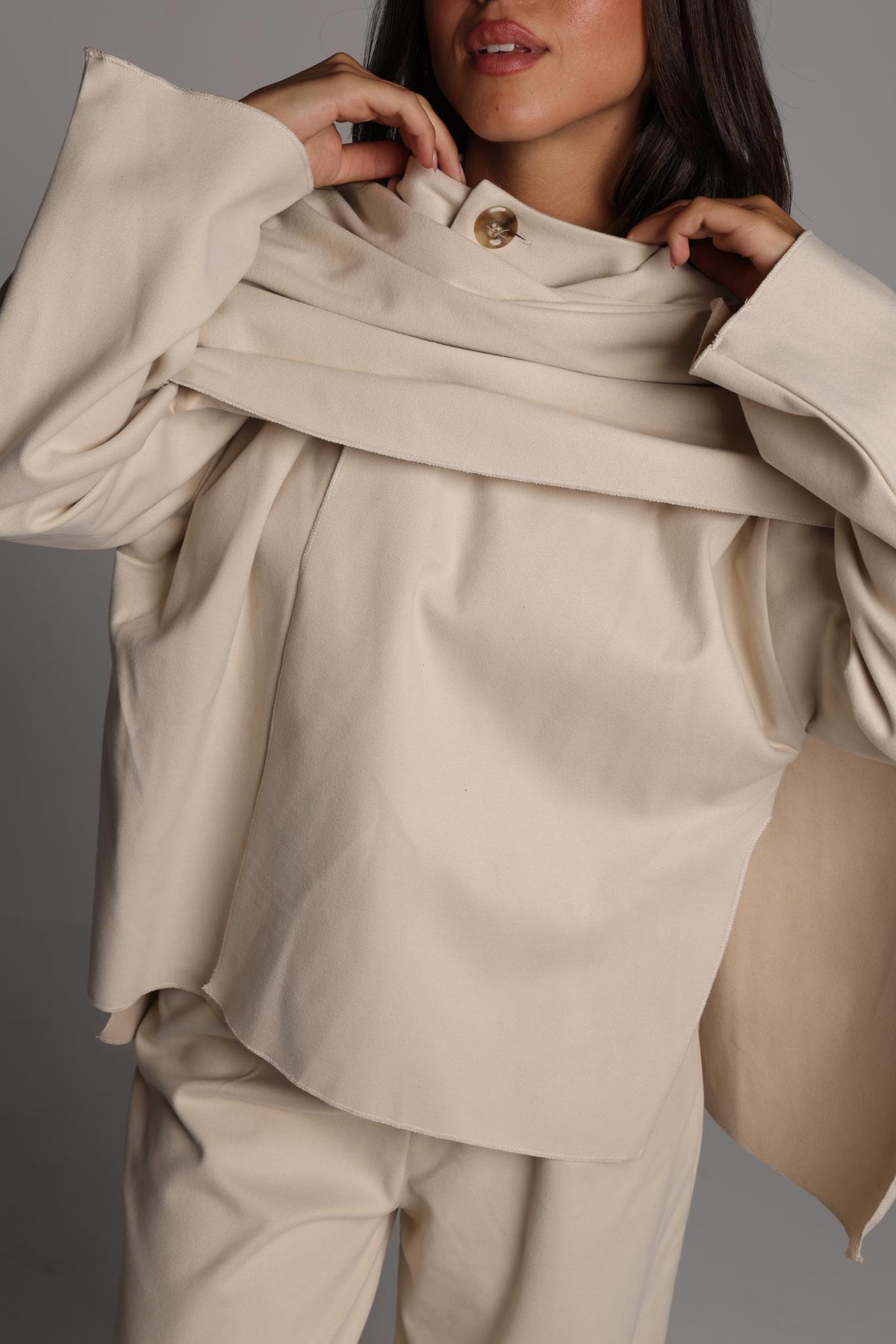 Camille Scarf Jacket - Vanille