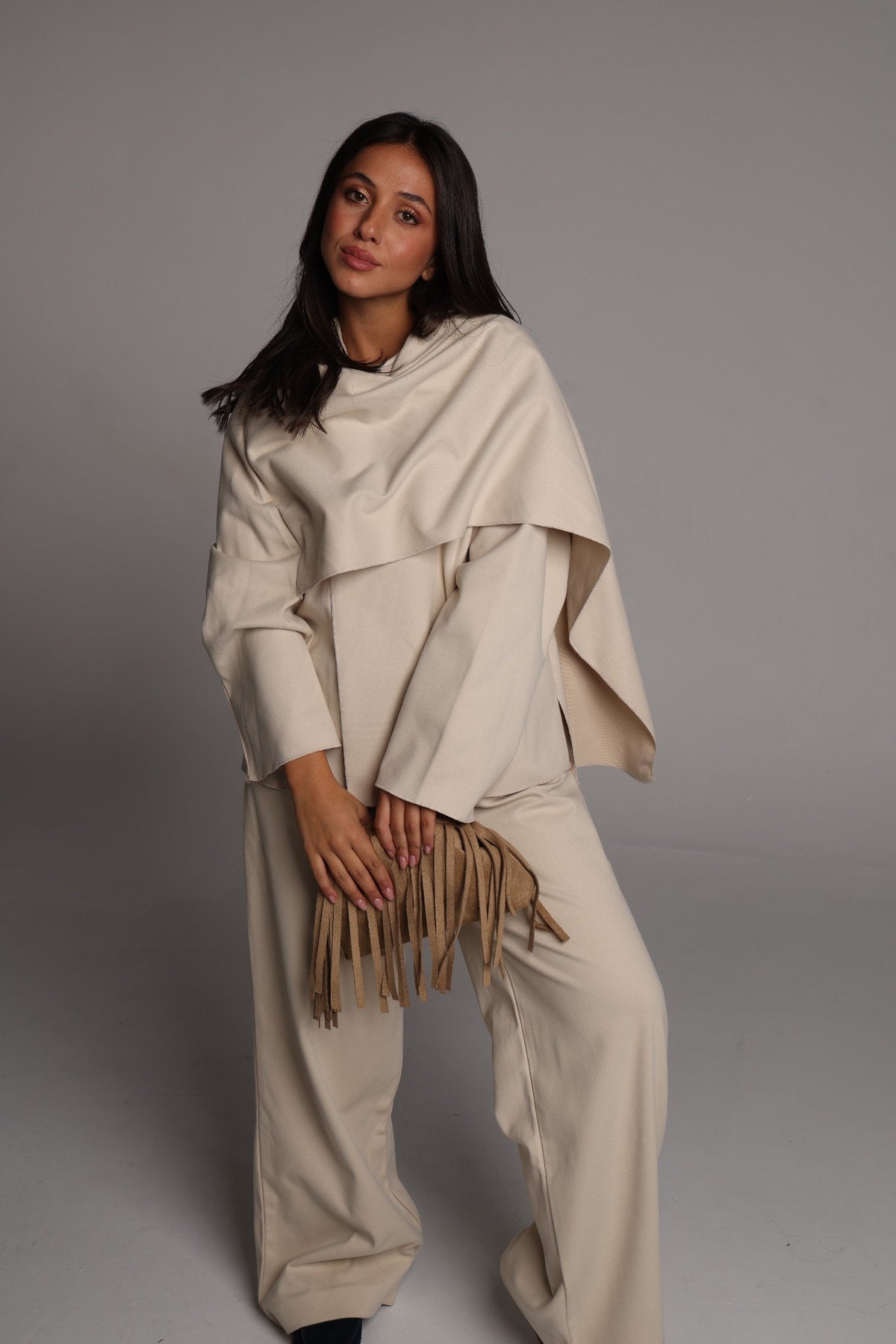 The Rodeo Fringe Bag - Sand