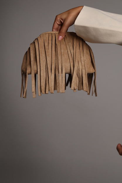 The Rodeo Fringe Bag - Sand