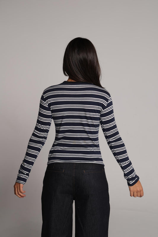 Sailor Striped Long Sleeve Tee
