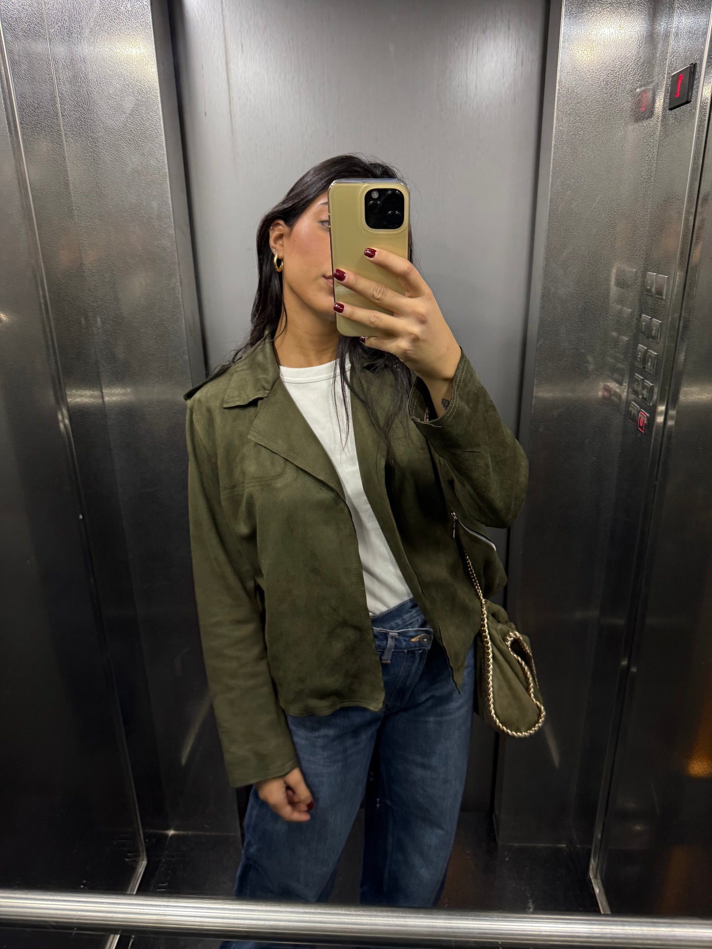 Dirty Martini Biker-Style Suede Jacket