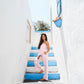 Signature Strapless Pink Linen Top