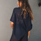 Navy Poncho Set