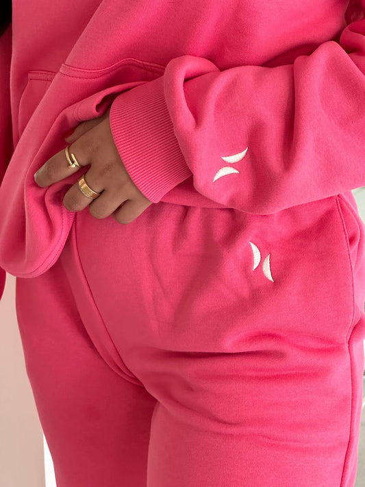 Pink Cotton Sweatpants