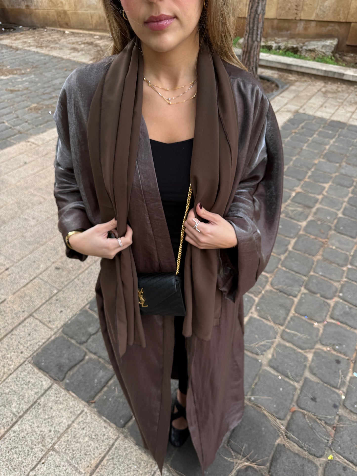 Layl Cocoa Dust Abaya