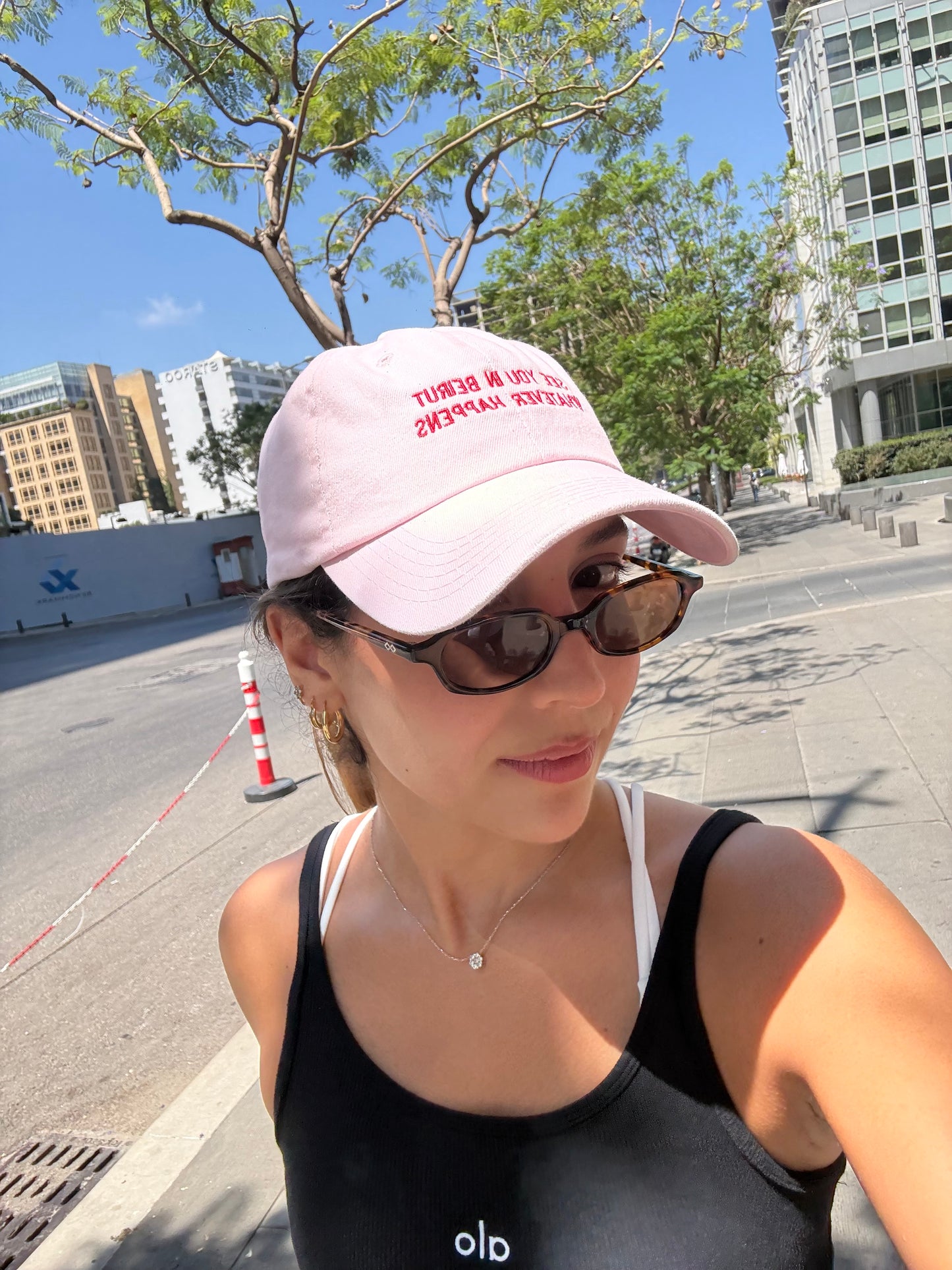 See You in Beirut Cap – Baby Pink