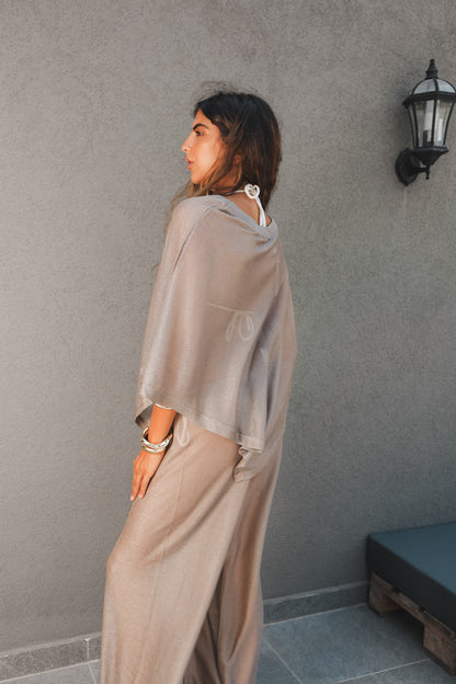Gold Poncho Set