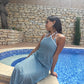 Aegean Sea Maxi Cover-Up Dress