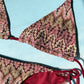 Hibiscus Berry Bikini Top