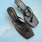 Bare Black Heel