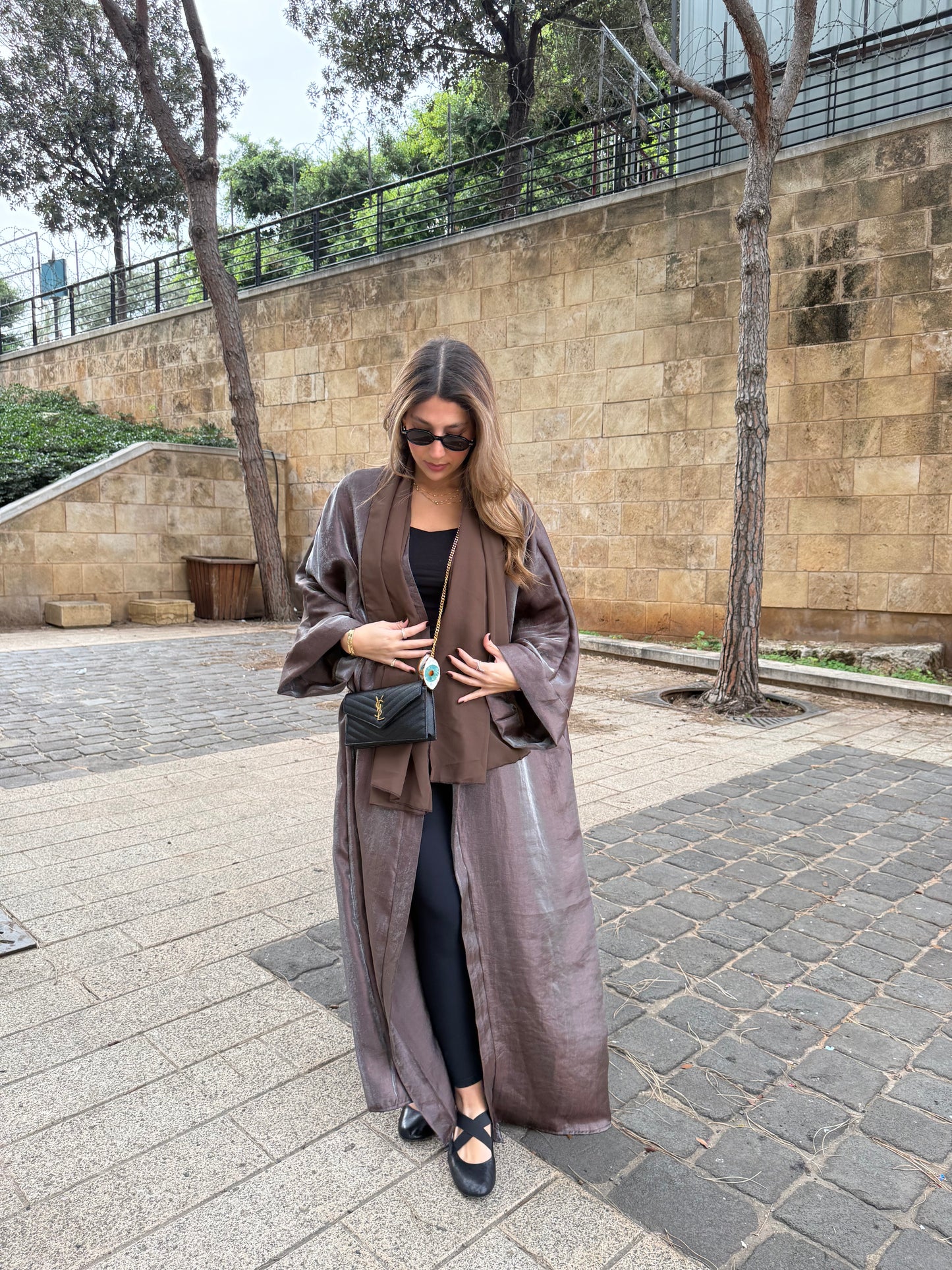 Layl Cocoa Dust Abaya