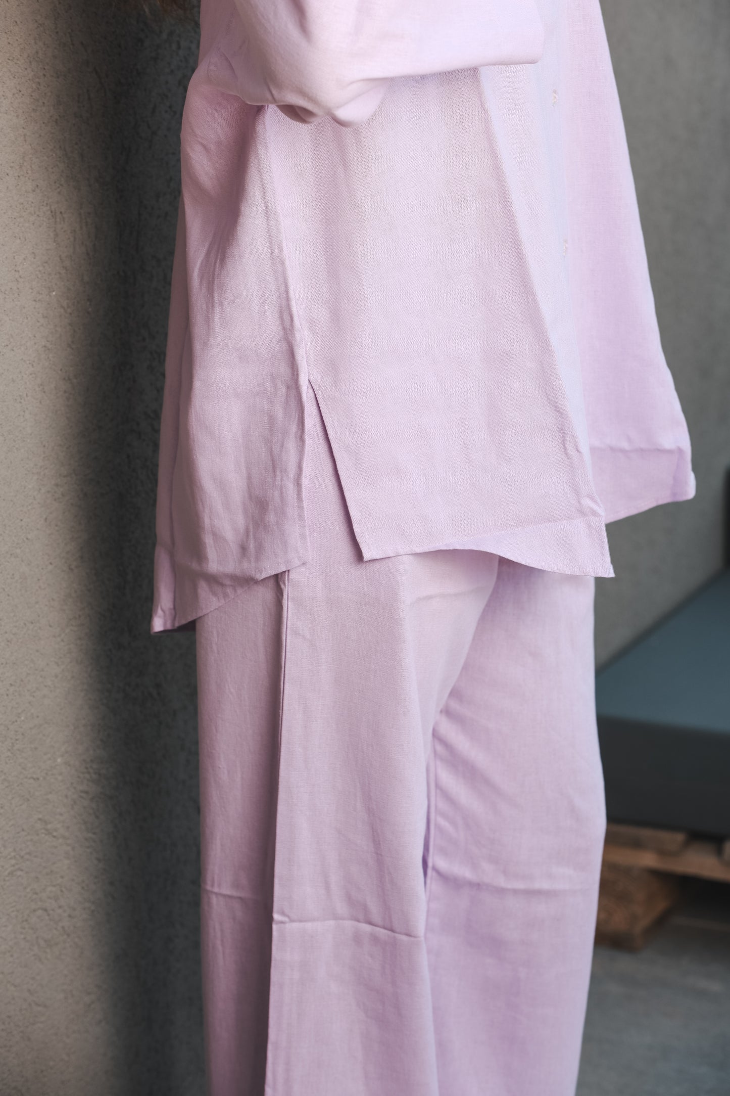 Purple Linen Chemise