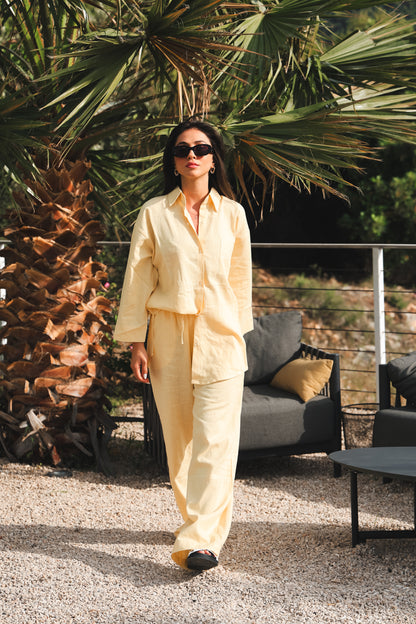 Signature Yellow Linen Pants