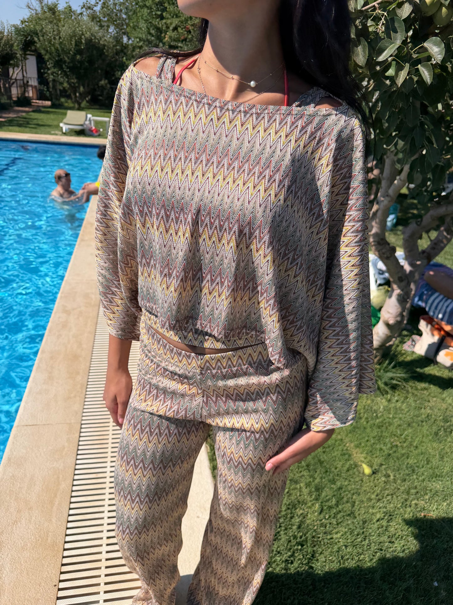 Olive Coast Poncho Top