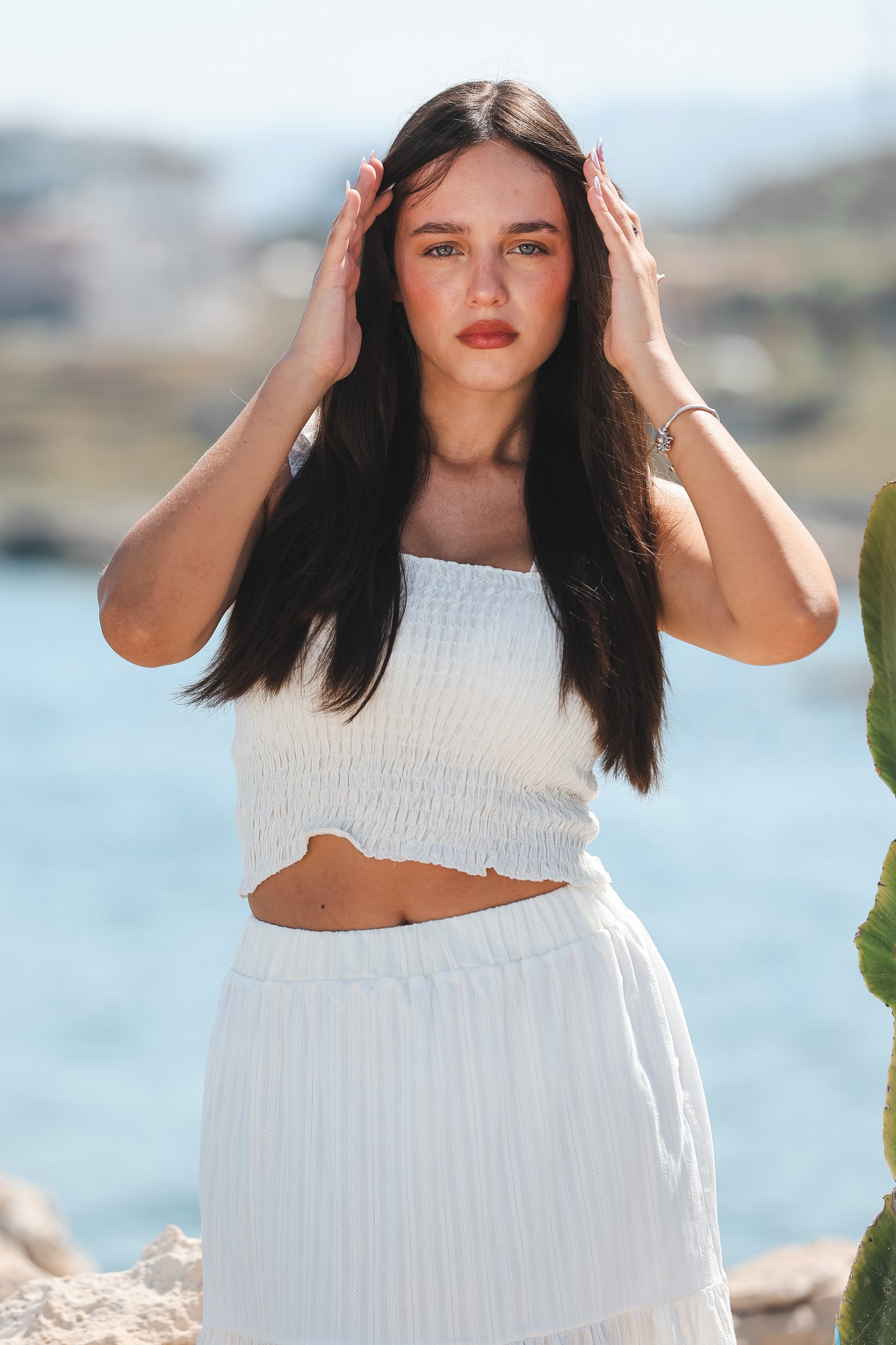 Ivory Skirt Set