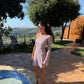 Palm Kiss One Shoulder Mini Dress