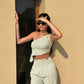 Strawberry Kiwi Gingham Set