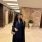Navy Satin Abaya
