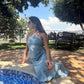 Aegean Sea Maxi Cover-Up Dress