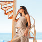 Signature Beige Backless Linen Top