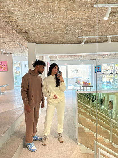 Mocha Unisex Cotton Sweatpants