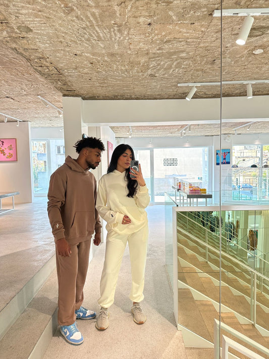 Mocha Unisex Cotton Sweatpants