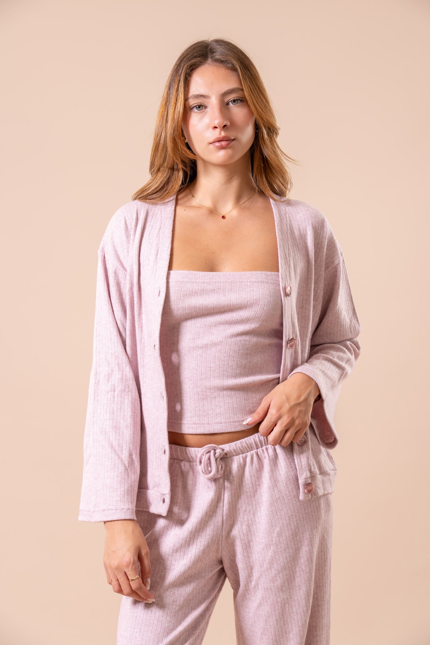 Elyse Three Piece Set - Pink