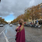 Camille Scarf Jacket - Bordeaux
