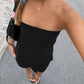 Signature Black Strapless Top