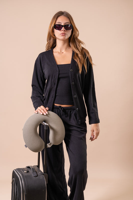 Elyse Three Piece Set - Black