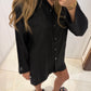 Signature Black Linen Chemise
