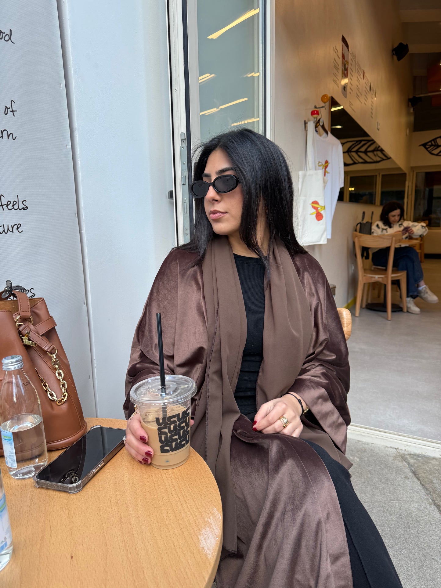 Brown Velvet Abaya