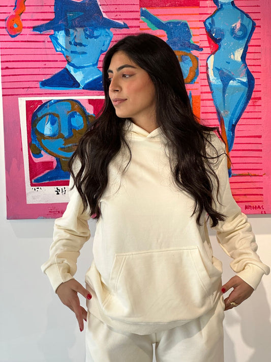 Off-White Cotton Hoodie