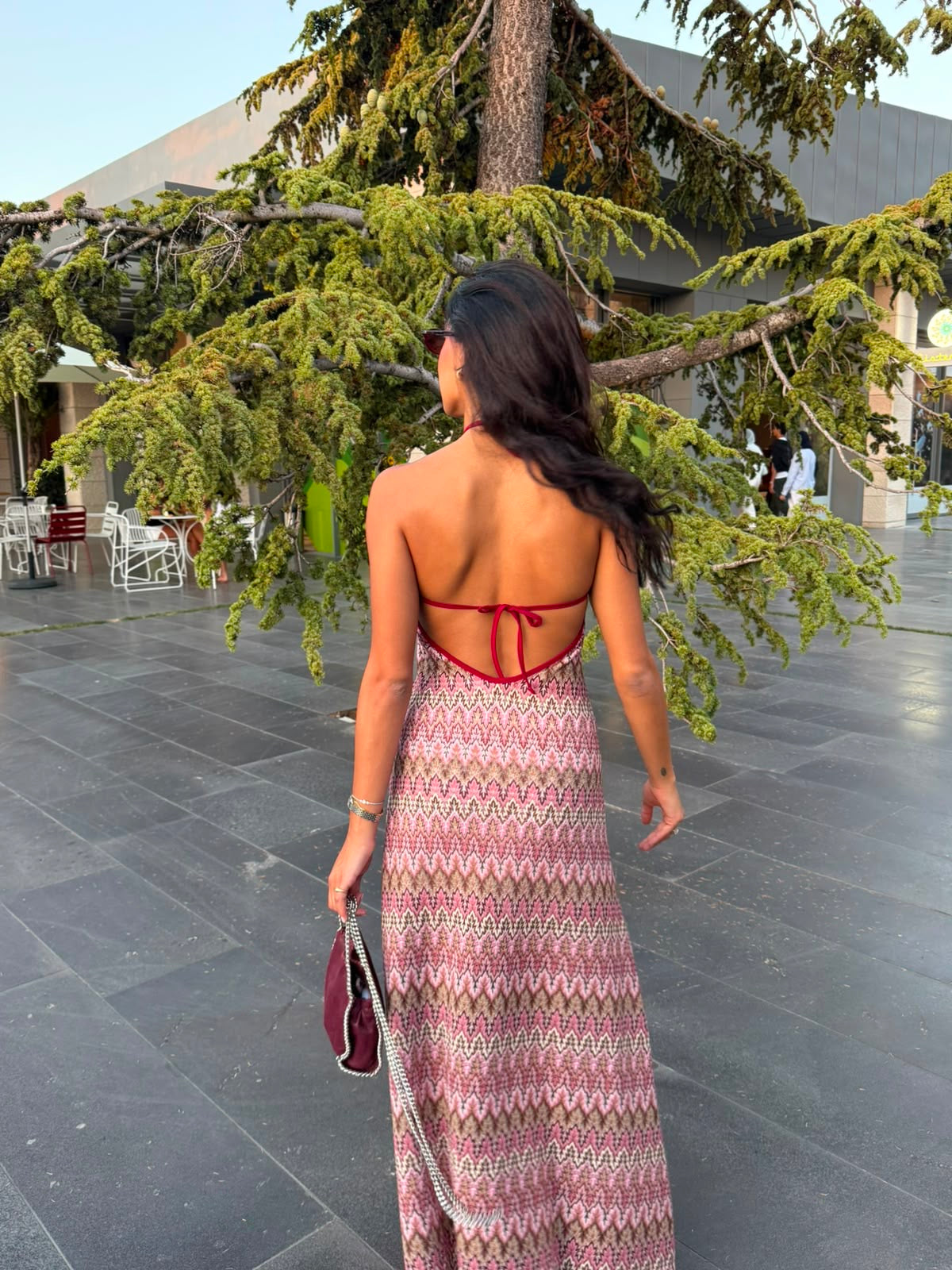 Hibiscus Berry Maxi Dress