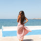 Bali Open-Back Dress in Pink