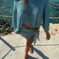 Aegean Sea Mini Wrap Skirt