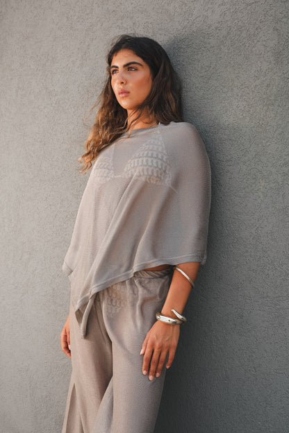 Gold Poncho Set