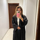 Black Satin Abaya