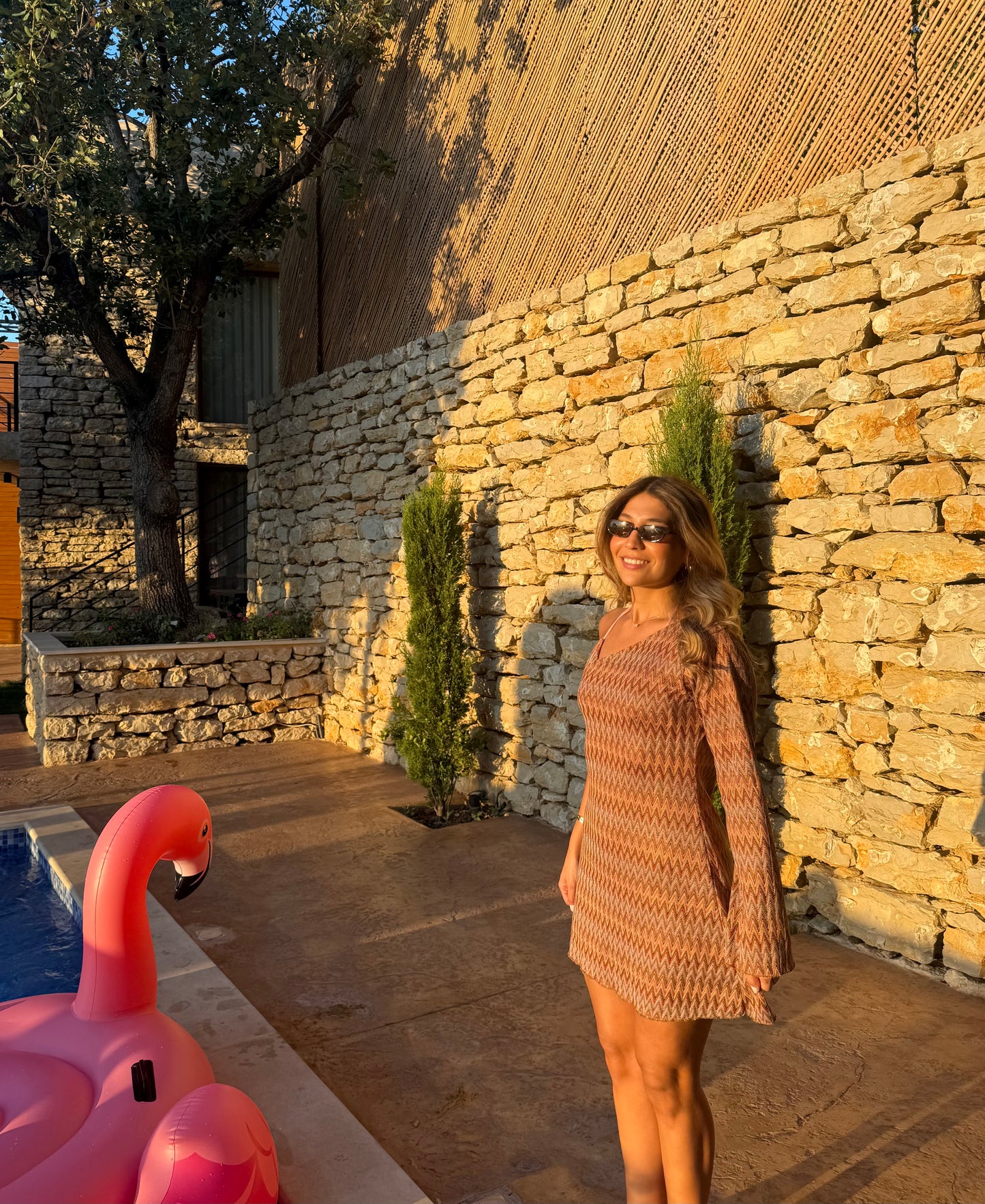 Aperol Spritz One Shoulder Mini Dress