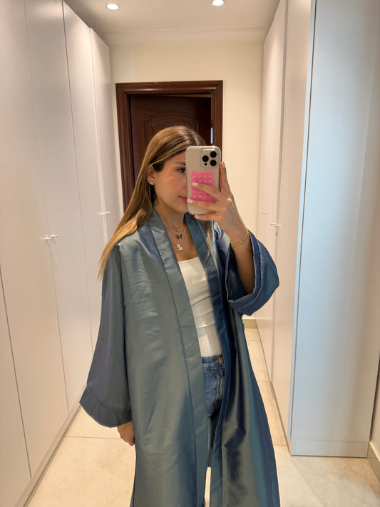 Blue Reflective Abaya
