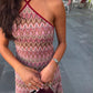 Hibiscus Berry Maxi Dress