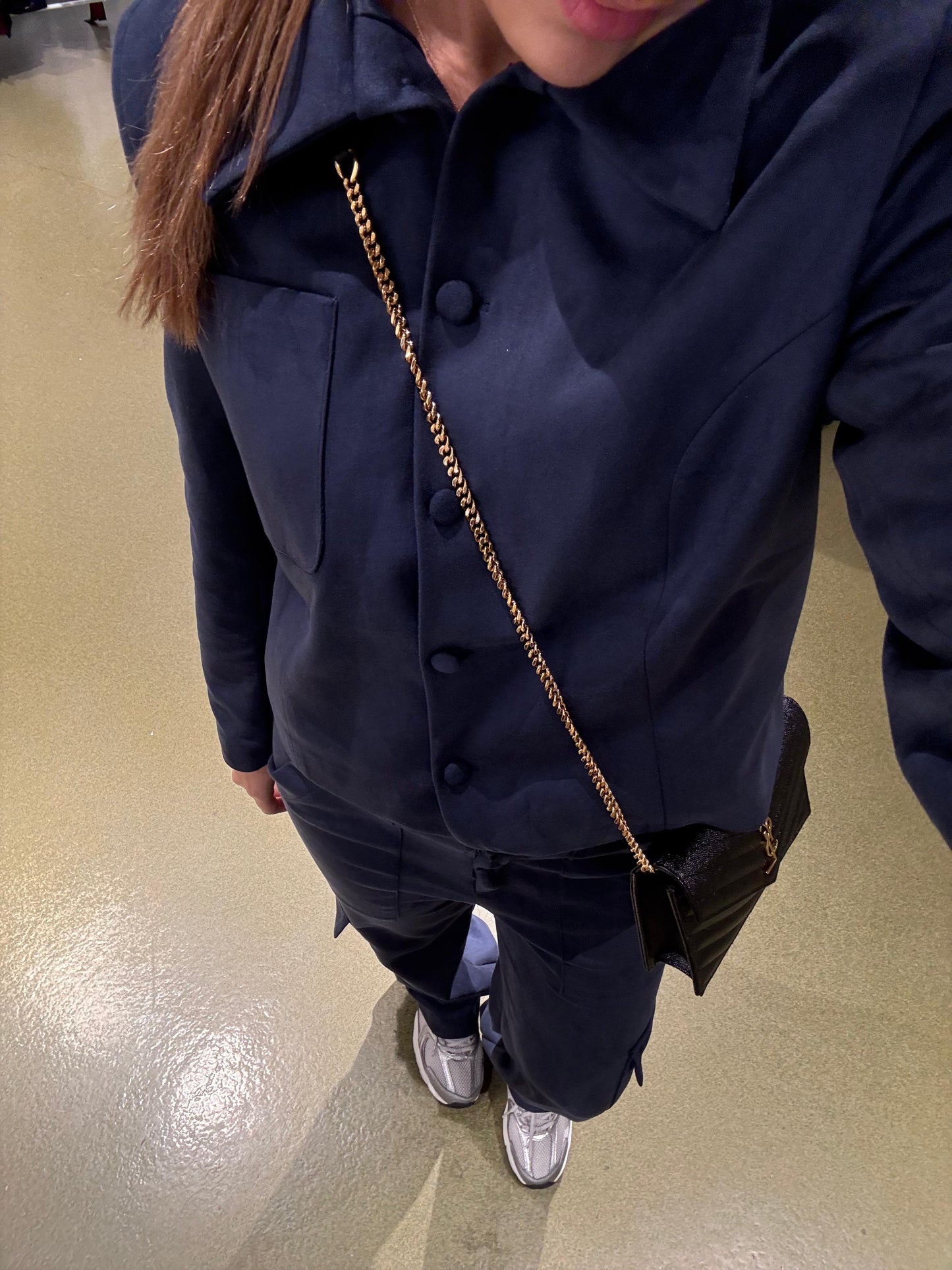 Navy Rum Suede Jacket