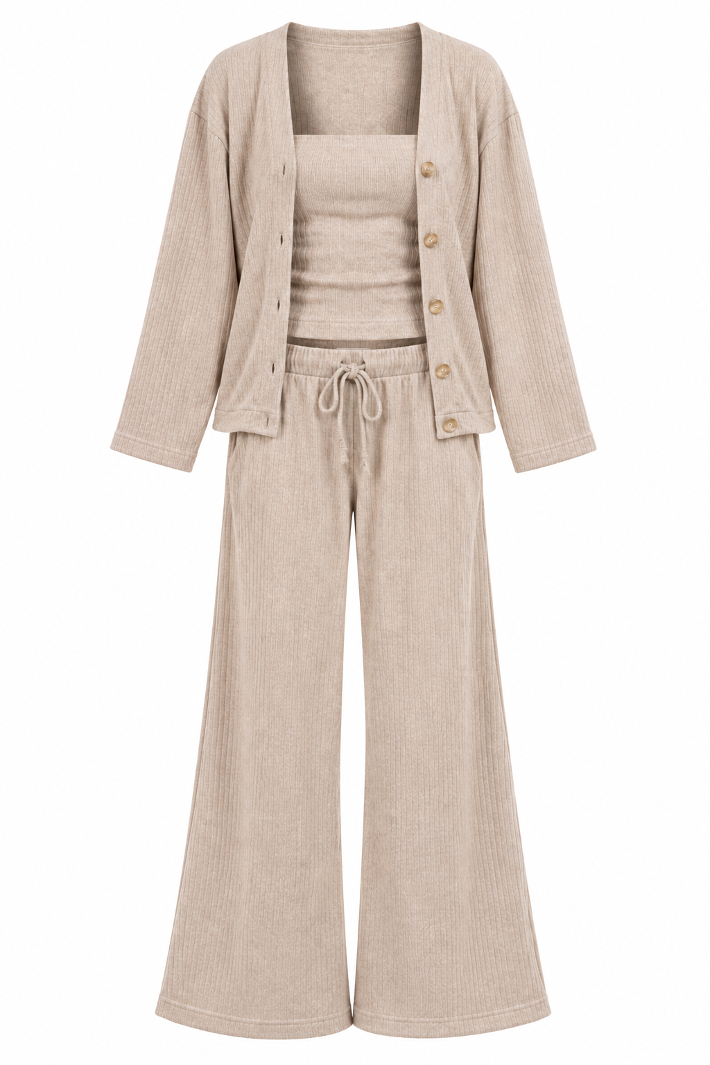 Elyse Three Piece Set - Beige
