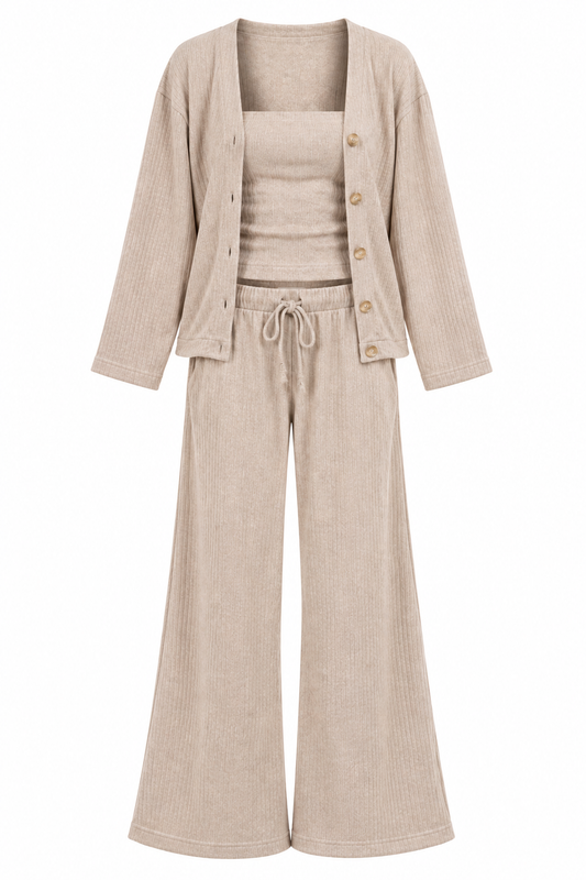 Elyse Three Piece Set - Beige