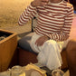 Cinnamon Striped Long Sleeve Tee