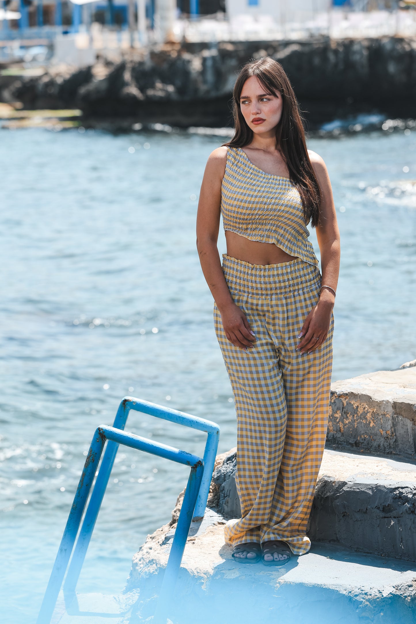 Lavender Lemonade Gingham Set